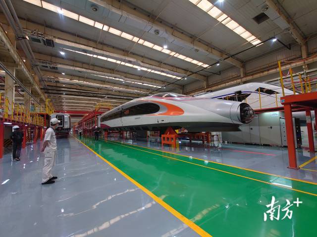 位于江門新會的中車廣東軌道交通車輛有限公司。南方+記者 姚志豪 攝