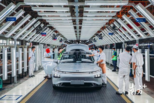 小鵬汽車肇慶生產線。王振宇 攝