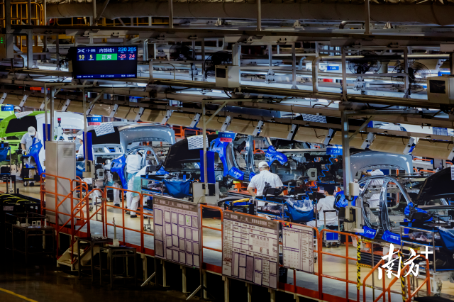 小鵬汽車車間。來源：投資肇慶