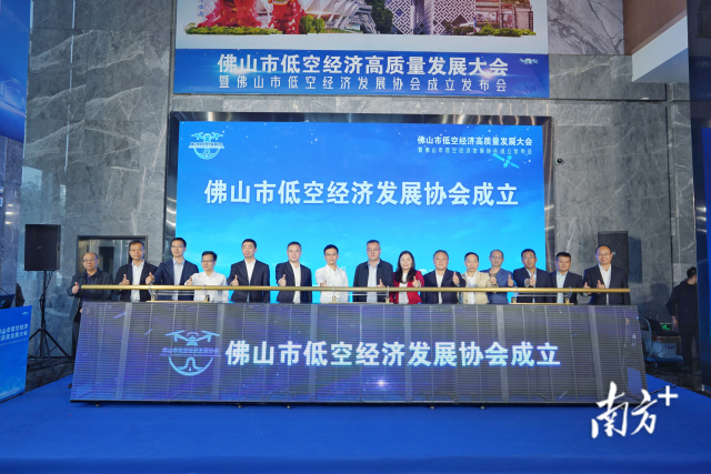 此次大會上，佛山市低空經濟發展協會正式成立。&nbsp; 南方+ 戴嘉信 攝
