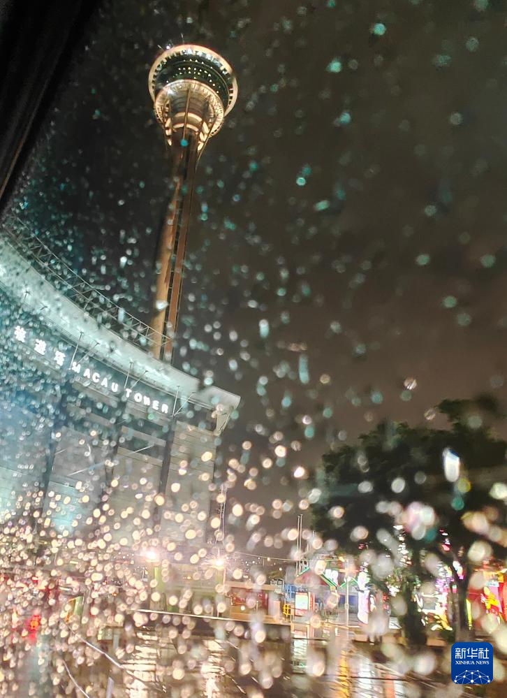 這是澳門旅游塔（11月19日手機拍攝）。