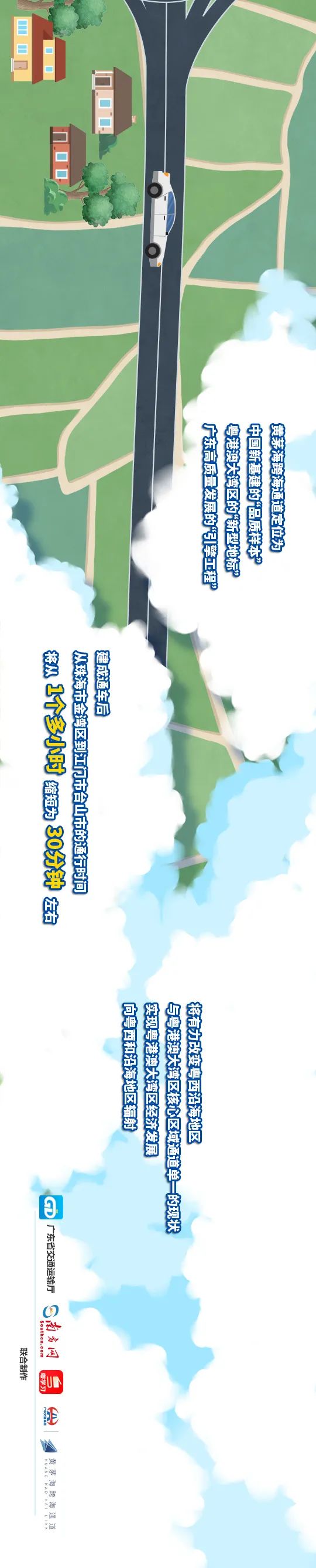 一張長圖帶你領略黃茅海跨海通道全貌