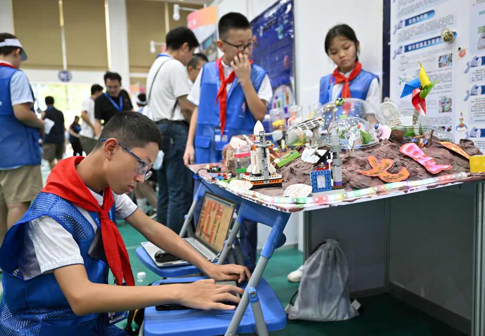2023年8月14日，澳門賽區的選手參加2023年全國青少年航天創新大賽。