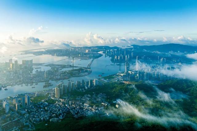 澳門橫琴航拍圖