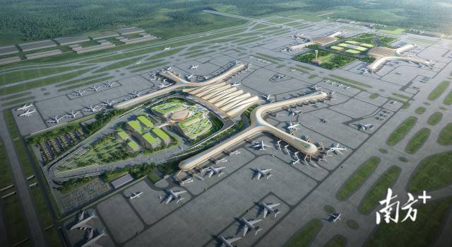 機(jī)場效果圖。