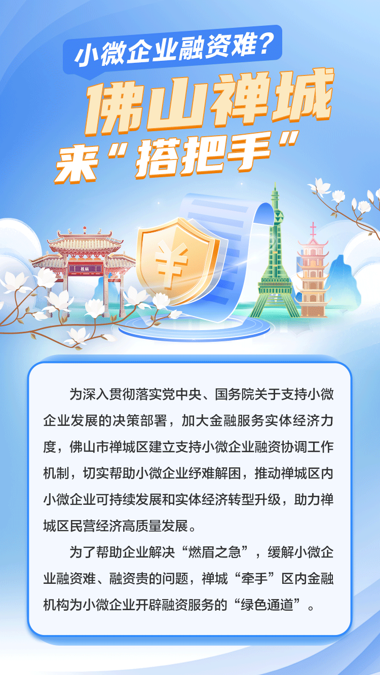 小微企業融資難？佛山禪城來“搭把手”