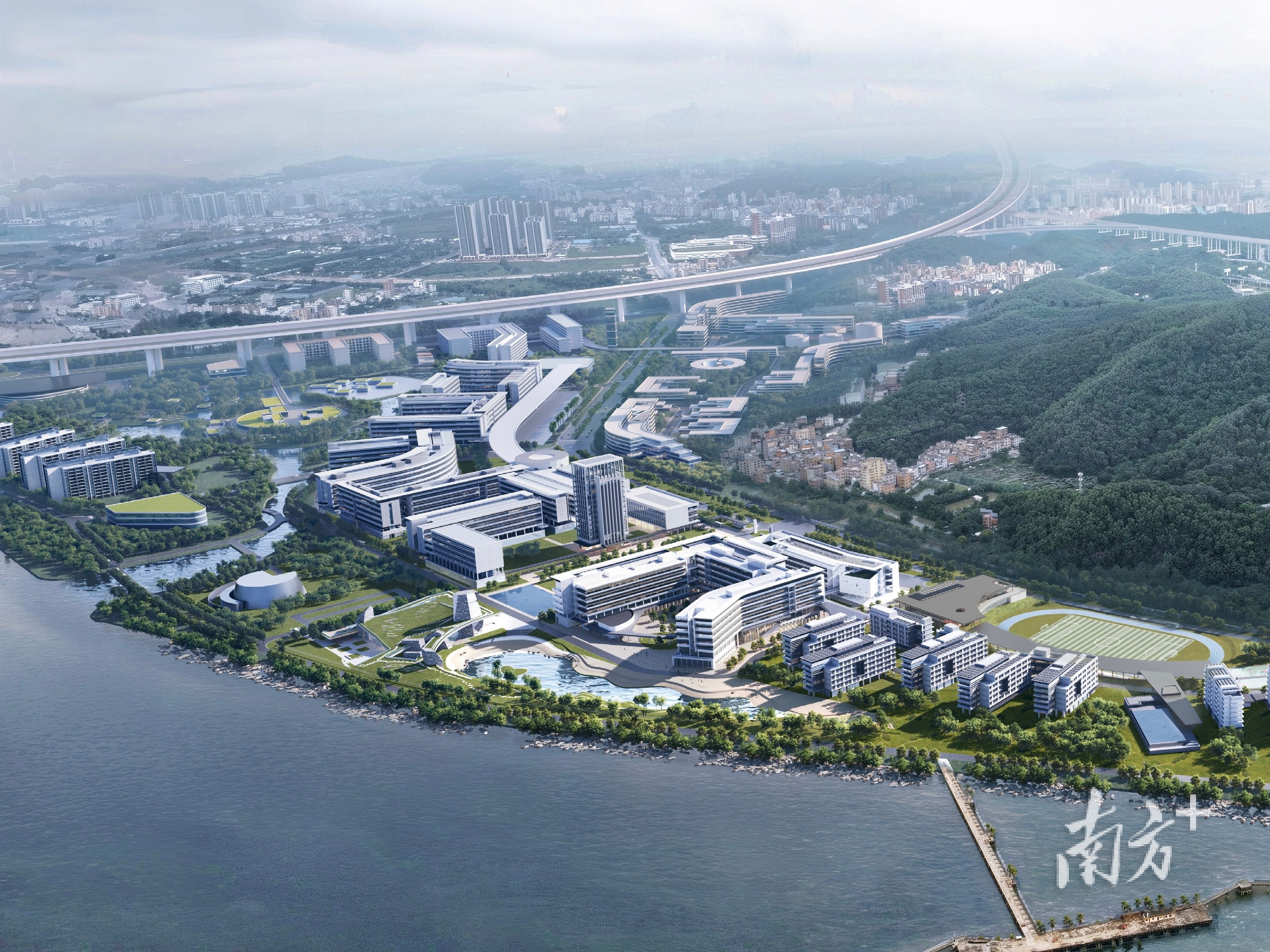大灣區大學（濱海灣校區）效果圖