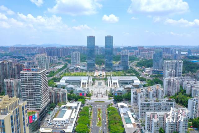 江門中心城區(qū)。 南方+ 楊興樂 攝