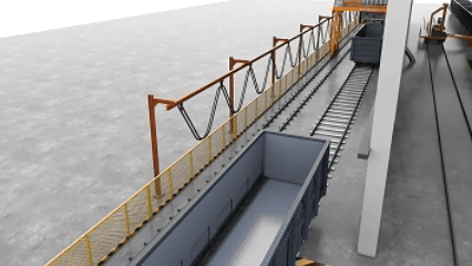 全國首臺火車車廂余料清掃機器人，突破了關鍵核心技術，“一鍵啟動”完成車廂全方位清掃。