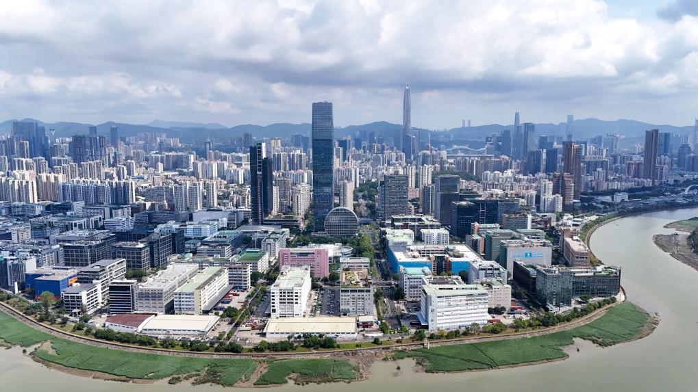  河套深港科技創新合作區（無人機照片，4月24日攝）。新華社記者 梁旭 攝