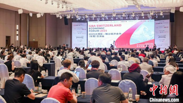  6月19日，2025大灣區—瑞士經濟合作(東莞)交流會在東莞舉行。東莞市貿促會供圖