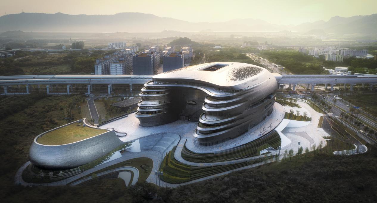  位于深圳光明科學城核心位置的深圳科學技術館。