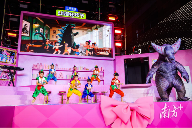 在廣州核心商圈，一場打破次元壁的文化盛宴在暑期上演。受訪者供圖