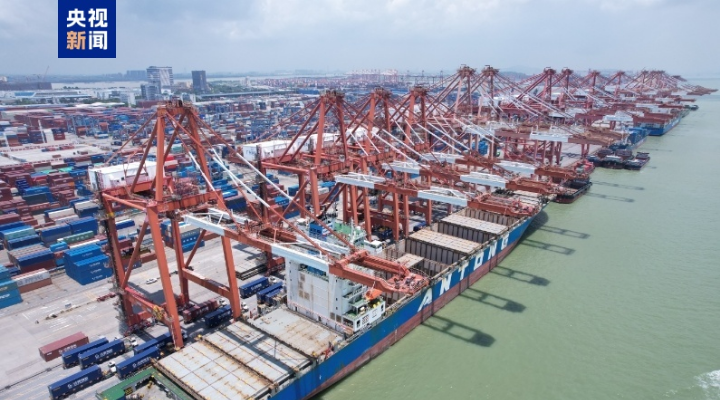 廣州港南沙港區首條美國西海岸快線首航 14天可達洛杉磯