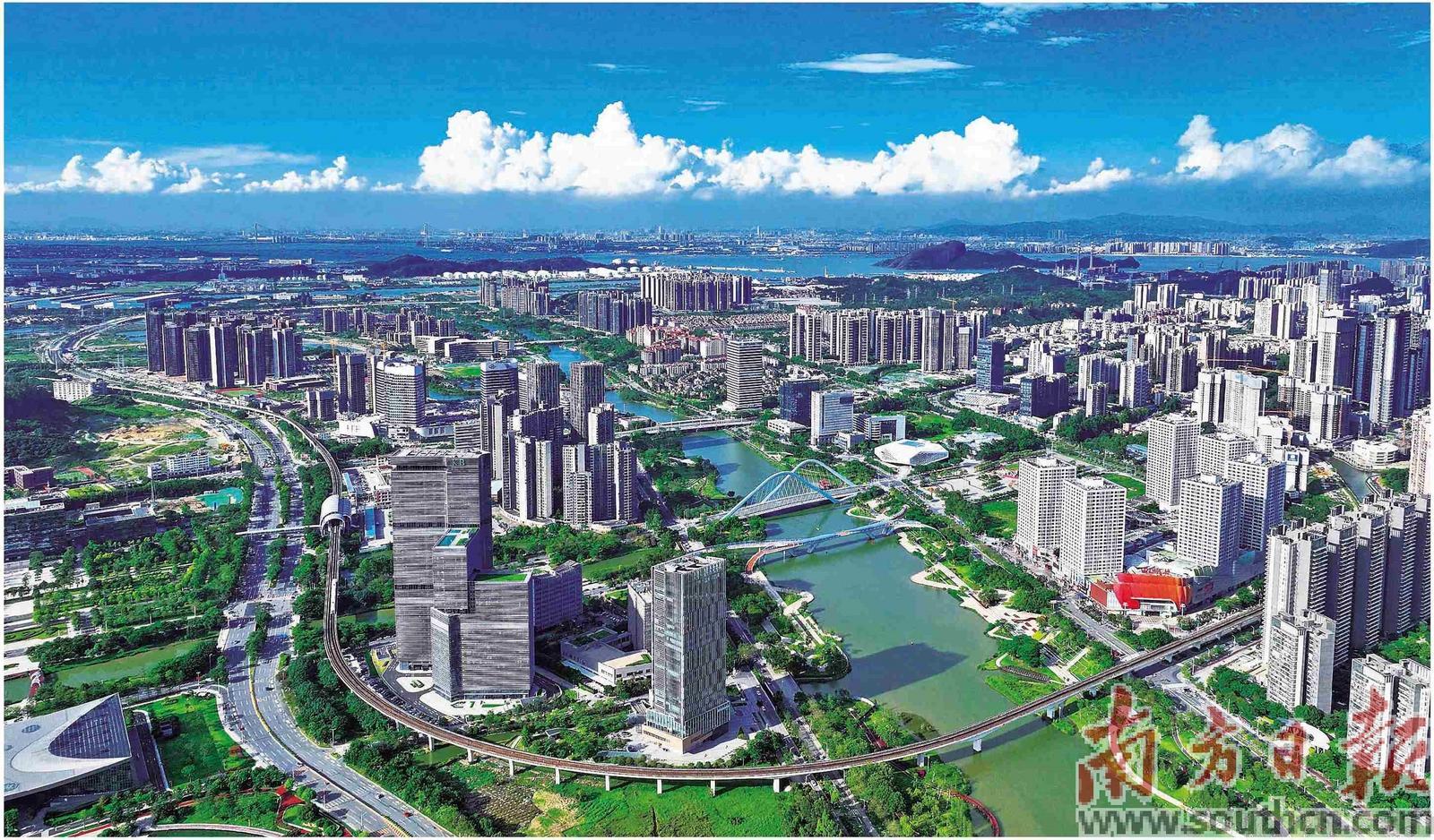 廣州南沙蕉門河中心區(qū)。本版攝影：劉偉