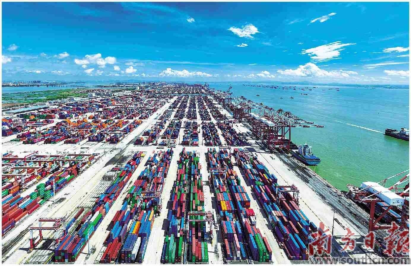 廣州港南沙港區(qū)。
