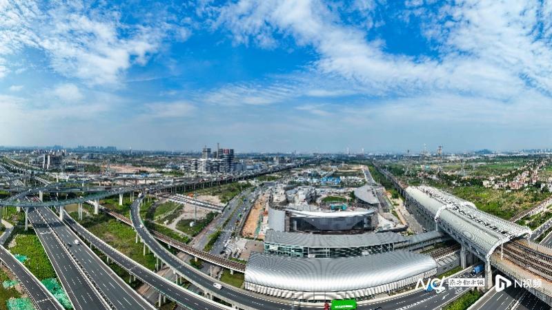 南沙慶盛TOD項目航拍圖。通訊員劉偉攝