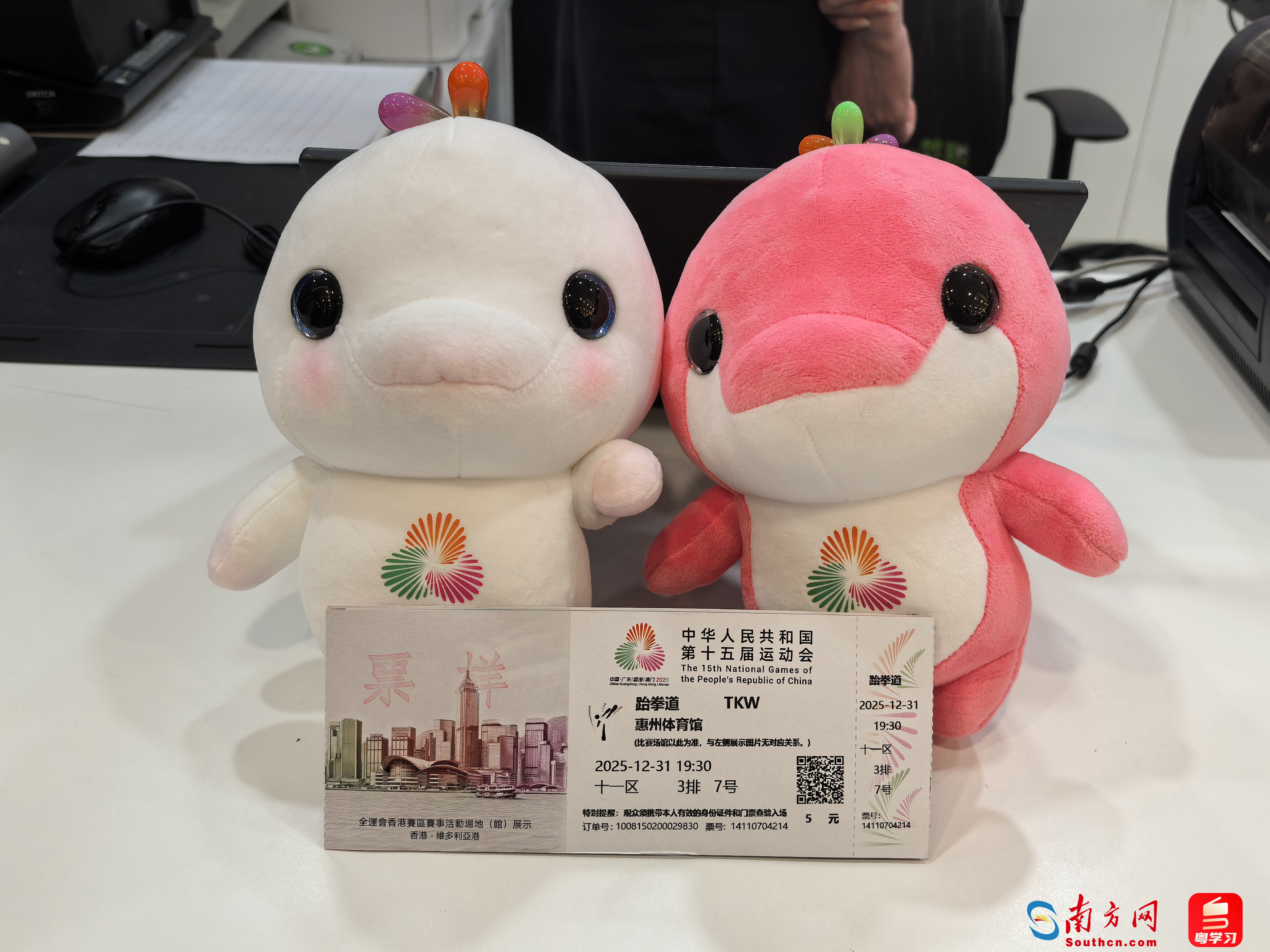 官方展示的票樣