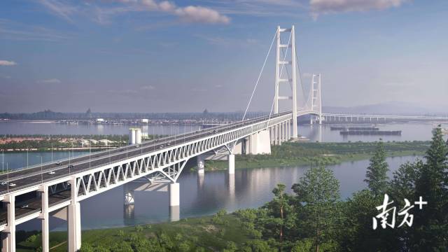 獅子洋通道效果圖。