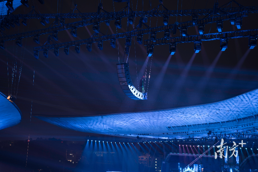 銳豐科技為廣東奧林匹克體育中心提供擴聲系統。受訪者供圖