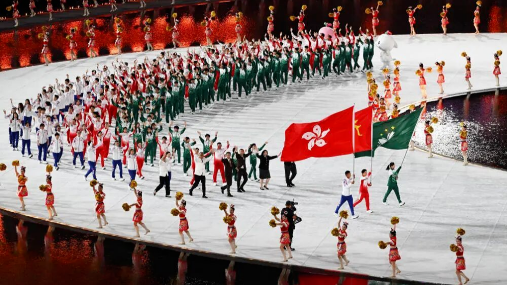 圖集 | 十五運會開幕式上粵港澳的“同框時刻”