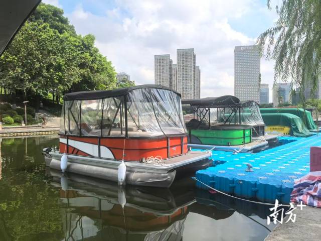 廣東氫灣研發與運營的氫能游船。南方+記者 林東云 攝