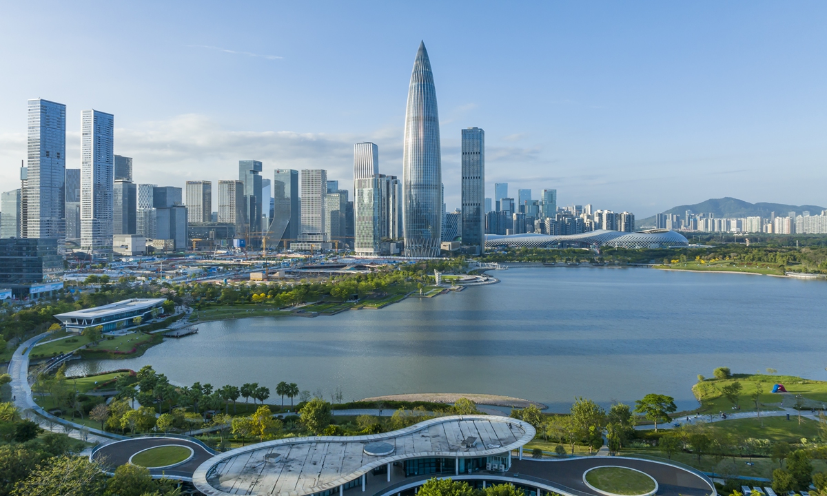 A view of Nanshan district of Shenzhen, South China's Guangdong Province File photo: VCG