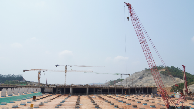 廣州新機場項目開工現場。許夢楊/攝