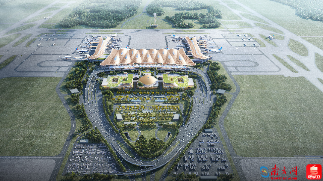 廣州新機場中軸鳥瞰圖